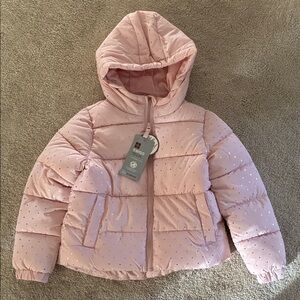 Swiss Tech Light Pink Kids Puffer Jacket